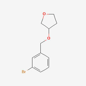 molecular formula C11H13BrO2 B1375127 3-[(3-Bromophenyl)methoxy]oxolane CAS No. 1344275-68-8