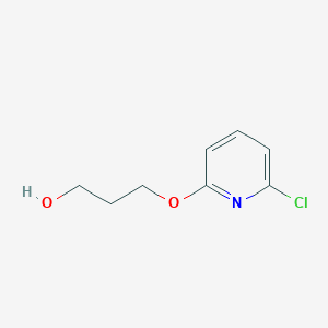 molecular formula C8H10ClNO2 B1375128 3-[(6-Chloropyridin-2-yl)oxy]propan-1-ol CAS No. 1340094-47-4