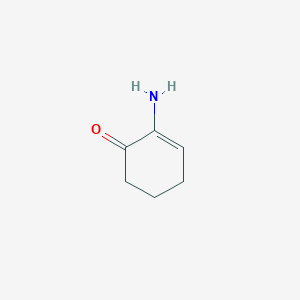 molecular formula C6H9NO B13751288 2-Cyclohexen-1-one,2-amino-(9CI) CAS No. 37942-94-2