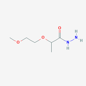 molecular formula C6H14N2O3 B1375129 2-(2-Methoxyethoxy)propanehydrazide CAS No. 1339027-06-3