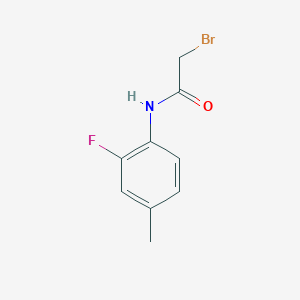molecular formula C9H9BrFNO B1375131 2-bromo-N-(2-fluoro-4-methylphenyl)acetamide CAS No. 1341700-38-6