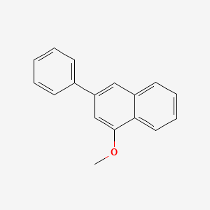 molecular formula C17H14O B13751317 1-Methoxy-3-phenylnaphthalene CAS No. 59115-41-2