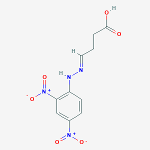 molecular formula C10H10N4O6 B13751324 4-(2,4-Dinitrophenylhydrazono)-butanoic acid 