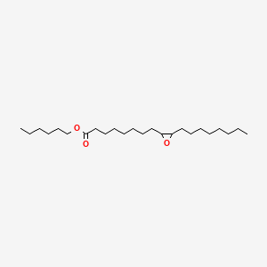 molecular formula C24H46O3 B13751346 Hexyl 3-octyloxiran-2-octanoate CAS No. 24824-70-2