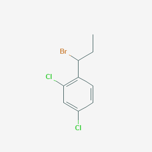 molecular formula C9H9BrCl2 B1375137 1-(1-Bromopropyl)-2,4-dichlorobenzene CAS No. 1341814-38-7
