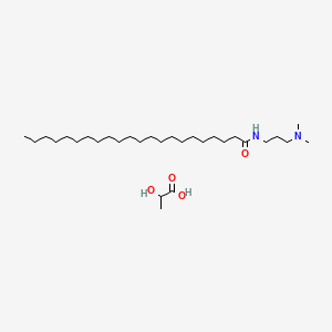 molecular formula C30H62N2O4 B13751380 N-[3-(dimethylamino)propyl]docosanamide;2-hydroxypropanoic acid CAS No. 221446-54-4