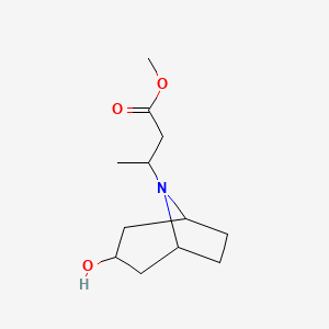 Methyl 3-{3-hydroxy-8-azabicyclo[3.2.1]octan-8-yl}butanoate
