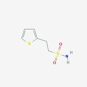molecular formula C6H9NO2S2 B1375140 2-(Thiophen-2-yl)ethane-1-sulfonamide CAS No. 257889-66-0