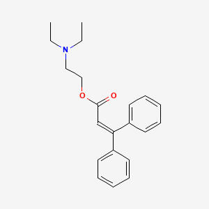 molecular formula C21H25NO2 B13751402 Acrylic acid, 3,3-diphenyl-, 2-diethylaminoethyl ester CAS No. 101952-46-9