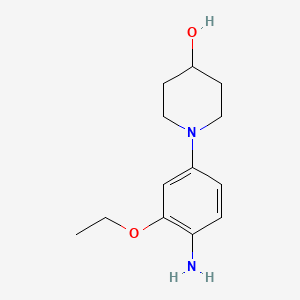 1-(4-Amino-3-ethoxyphenyl)piperidin-4-ol