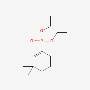 molecular formula C12H23O3P B13751417 Diethyl 3,3-dimethylcyclohex-1-enylphosphonate 