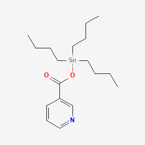 molecular formula C18H31NO2Sn B13751422 Tributyl(nicotinoyloxy)stannane CAS No. 27189-59-9