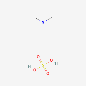 molecular formula C3H11NO4S B13751430 Methanamine, N,N-dimethyl-, sulfate CAS No. 54272-30-9