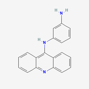 molecular formula C19H15N3 B13751434 3-N-acridin-9-ylbenzene-1,3-diamine CAS No. 58658-15-4