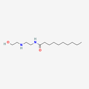molecular formula C14H30N2O2 B13751440 Decanamide, N-[2-[(2-hydroxyethyl)amino]ethyl]- CAS No. 56760-63-5