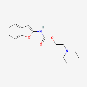 molecular formula C15H20N2O3 B13751446 2-Benzofuranylcarbamic acid, 2-(diethylamino)ethyl ester CAS No. 100310-96-1
