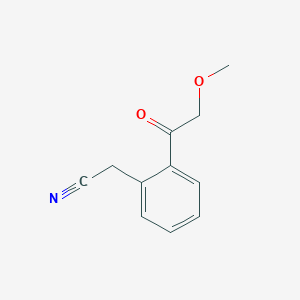 molecular formula C11H11NO2 B13751516 2-Methoxyacetobenzylcyanide 