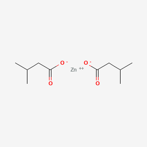 molecular formula C10H18O4Zn B13751538 Zinc diisovalerate CAS No. 26850-69-1
