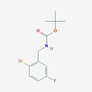 tert-butyl N-[(2-bromo-5-fluorophenyl)methyl]carbamate