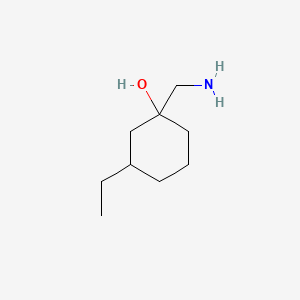 1-(Aminomethyl)-3-ethylcyclohexan-1-ol