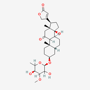 molecular formula C30H44O9 B13751653 Desaroside CAS No. 101418-20-6