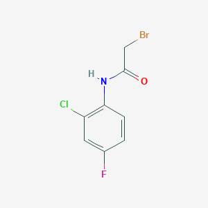 2-bromo-N-(2-chloro-4-fluorophenyl)acetamide