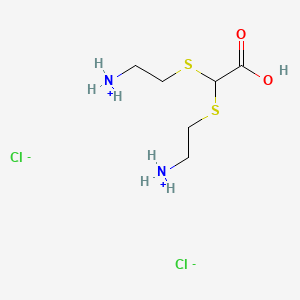 molecular formula C6H16Cl2N2O2S2 B13751668 Bis(2-aminoethylthio)acetic acid dihydrochloride CAS No. 22907-45-5