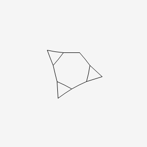 molecular formula C10H14 B13751675 Tetracyclo(7.1.0.02,4.05,7)decane(1alpha,2alpha,4alpha,5beta,7alpha,9alpha)- CAS No. 62279-40-7