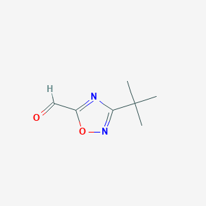 molecular formula C7H10N2O2 B1375169 3-Tert-butyl-1,2,4-oxadiazole-5-carbaldehyde CAS No. 944901-78-4