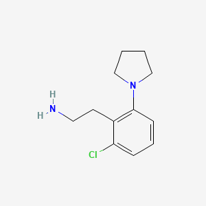 2-[2-Chloro-6-(pyrrolidin-1-yl)phenyl]ethan-1-amine