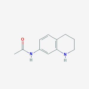 molecular formula C11H14N2O B13751713 Acetamide,N-(1,2,3,4-tetrahydro-7-quinolinyl)- 