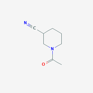 molecular formula C8H12N2O B1375177 1-乙酰基哌啶-3-腈 CAS No. 22977-35-1