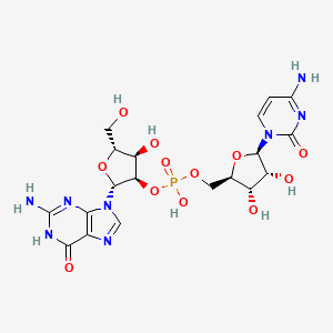molecular formula C19H25N8O12P B13751785 Guanylyl-(2',5')-cytidine CAS No. 22886-43-7