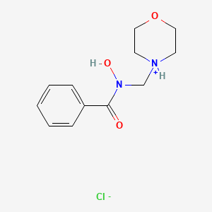 molecular formula C12H17ClN2O3 B13751786 N-Morpholinomethylbenzohydroxamic acid hydrochloride CAS No. 52839-04-0