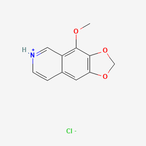 molecular formula C11H10ClNO3 B13751788 4-Methoxy-1,3-dioxolo(4,5-g)isoquinoline hydrochloride CAS No. 5263-79-6