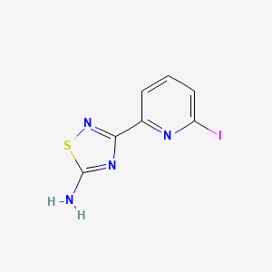 molecular formula C7H5IN4S B13751795 3-(6-Iodopyridin-2-yl)-1,2,4-thiadiazol-5-amine CAS No. 1179361-72-8