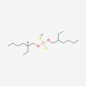 molecular formula C16H35O2PS2 B13751813 Phosphorodithioic acid, O,O-bis(2-ethylhexyl) ester CAS No. 5810-88-8