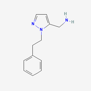 [1-(2-phenylethyl)-1H-pyrazol-5-yl]methanamine