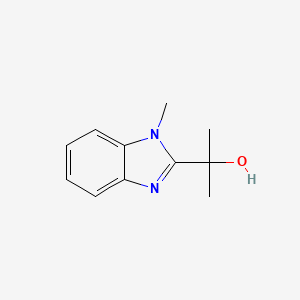 molecular formula C11H14N2O B13751837 2-(1-methyl-1H-benzo[d]imidazol-2-yl)propan-2-ol 