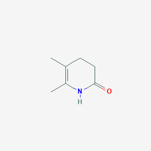 molecular formula C7H11NO B13751842 5,6-Dimethyl-3,4-dihydro-1H-pyridin-2-one CAS No. 52648-22-3