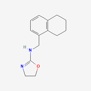 molecular formula C14H18N2O B13751868 2-(5,6,7,8-Tetrahydro-1-naphthalenemethylamino)-2-oxazoline CAS No. 101931-37-7