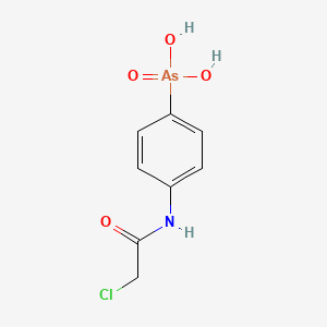 molecular formula C8H9AsClNO4 B13751911 4-(2-Chloroacetamido)phenylarsonic acid CAS No. 5425-62-7