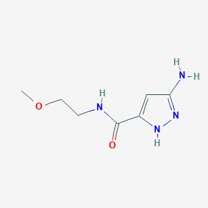 3-amino-N-(2-methoxyethyl)-1H-pyrazole-5-carboxamide