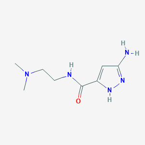 3-amino-N-[2-(dimethylamino)ethyl]-1H-pyrazole-5-carboxamide