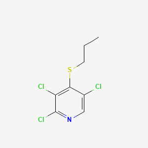 molecular formula C8H8Cl3NS B13752013 2,3,5-Trichloro-4-(propylthio)pyridine CAS No. 60613-17-4