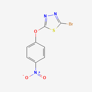 2-Bromo-5-(4-nitrophenoxy)-1,3,4-thiadiazole