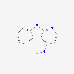 molecular formula C14H15N3 B13752050 N,N,9-Trimethyl-9H-pyrido[2,3-b]indol-4-amine 