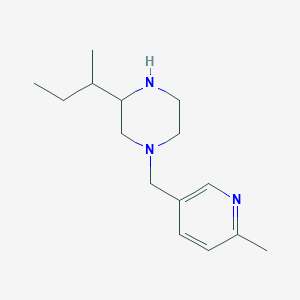 3-(Butan-2-yl)-1-[(6-methylpyridin-3-yl)methyl]piperazine