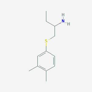 4-[(2-Aminobutyl)sulfanyl]-1,2-dimethylbenzene