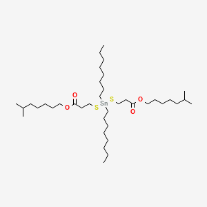 molecular formula C38H76O4S2Sn B13752146 Diisooctyl 3,3'-((dioctylstannylene)bis(thio))dipropionate CAS No. 50788-67-5